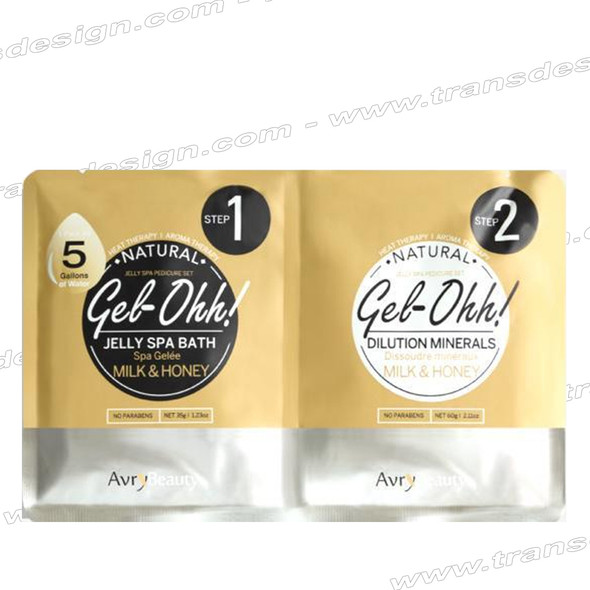 AVRY BEAUTY GEL-OHH! Natural Jelly Spa Pedicure Set MILK & HONEY