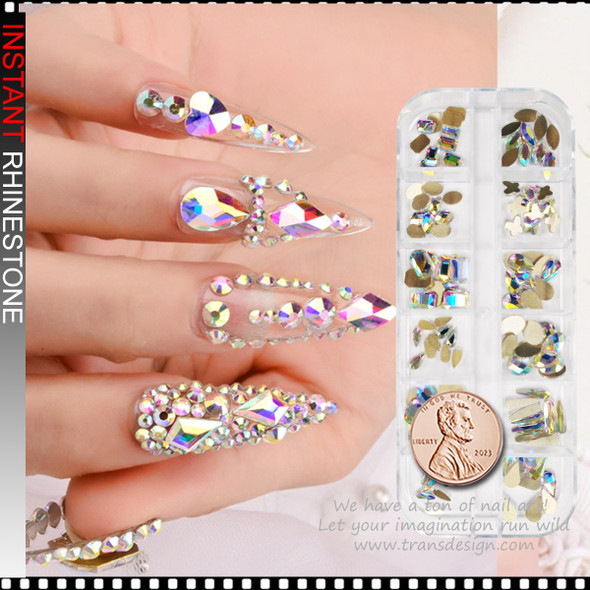 RHINESTONE CRYSTAL Mixed, Aurora AB 120/Case *