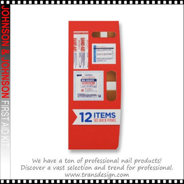 JOHNSON&JOHNSON 12 Items First Aid Kit