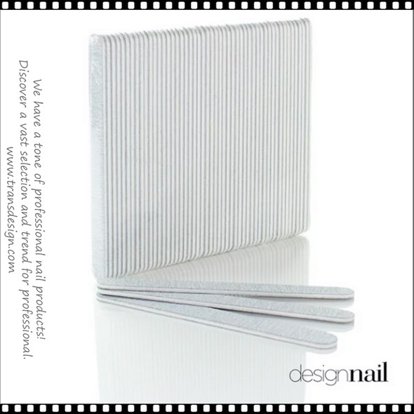 DESIGN NAIL Zebra Cushion Files 100/100 Grit 50/Pack
