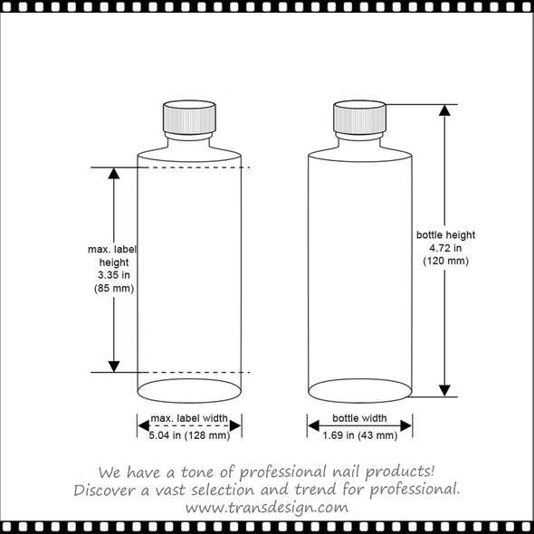 BOTTLE HDPE Natural Round with Cap 4oz.