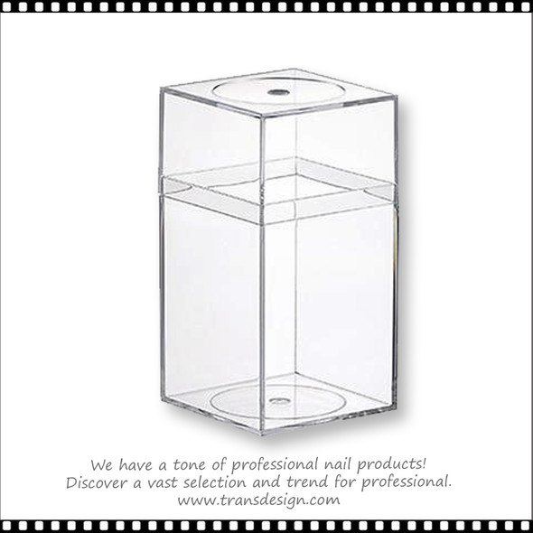 AMAC Plastic Box Clear Crystal - 4" x 4" x 7.25"