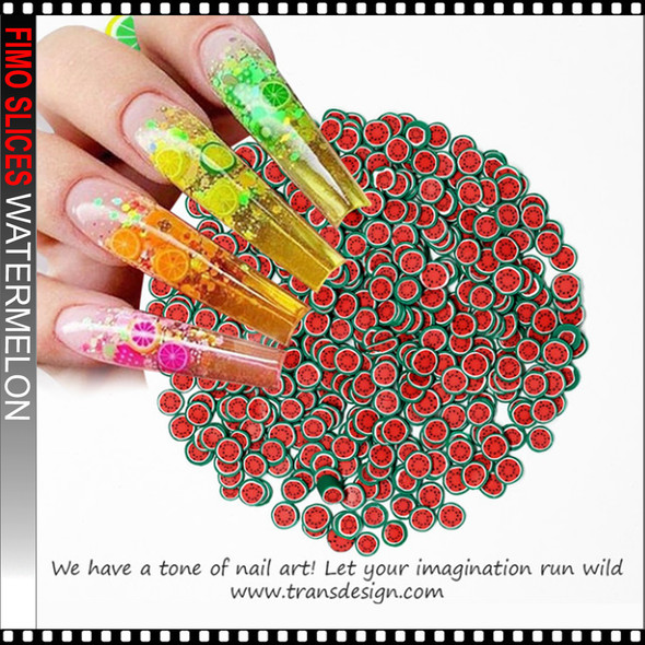 FIMO SLICES Watermelon Fruit II 300/Pack