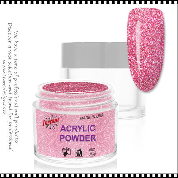 INSTANT ACRYLIC & DIP COLOR -Red Glitter 2oz.