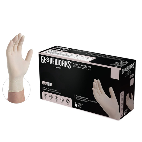 GLOVEWORKS Latex Disposable Gloves