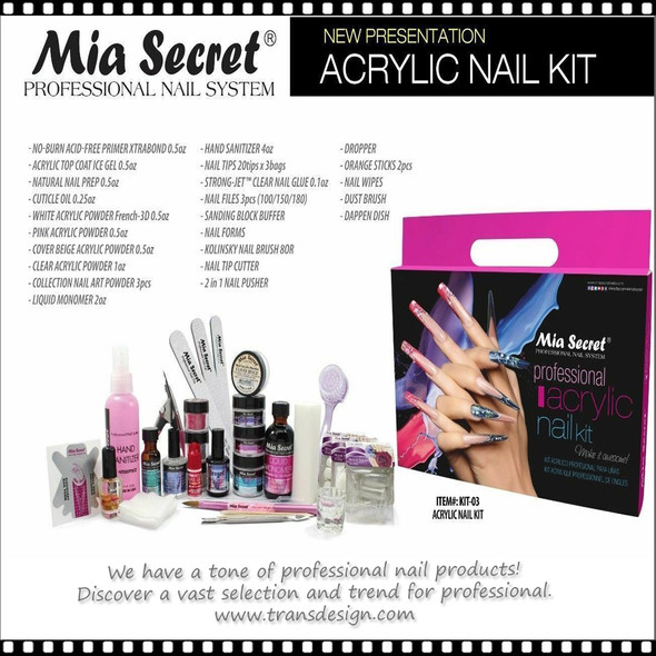 MIA SECRET Professional Nail Acrylic KIT-03