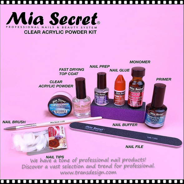 Beauty Secrets Odorless Acrylic Kit | Nail Tips