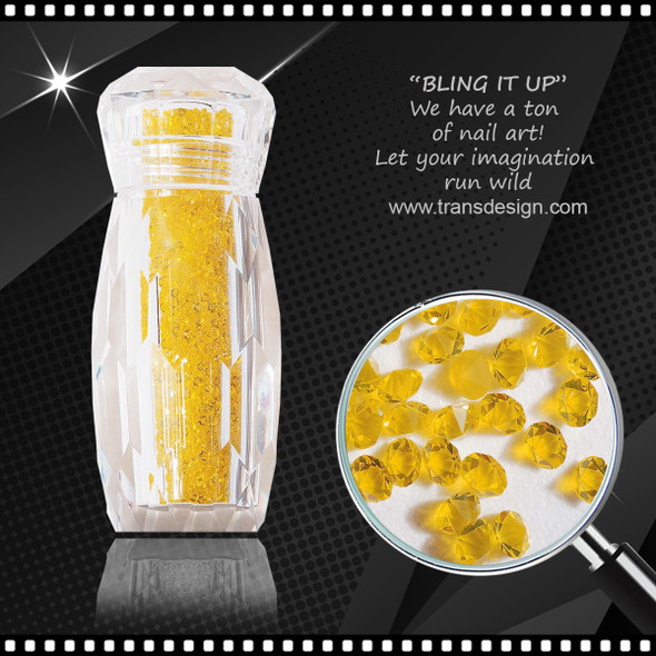 PIXIE CRYSTAL Citrine Yellow Bottle #XF-25