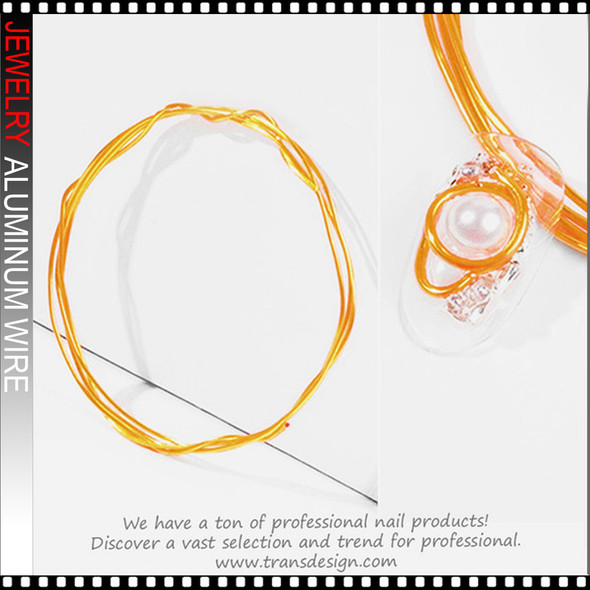JEWELRY ALUMINUM WIRE Bright Aqua 0.03" Diameter x 40" Length
