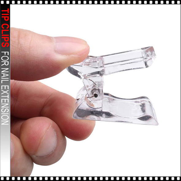 TIP CLIPS Nail Extension Transparent Lavender 10/Bag