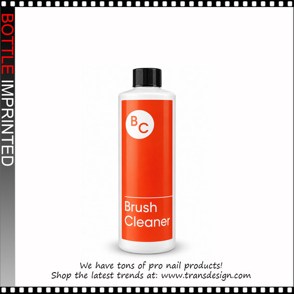 BOTTLE Imprinted 'BRUSH CLEANER' with Black Cap 8oz.
