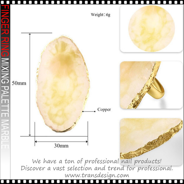 FINGER RING Mixing Palette Marble 