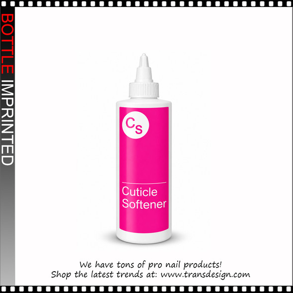 BOTTLE Imprinted 'CUTICLE SOFTENER' with Twist Top Cap 8oz.