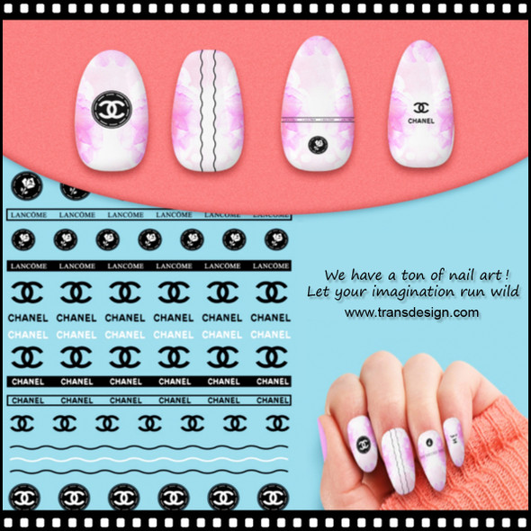 NAIL STICKER Brands Name #Z-D4617 *