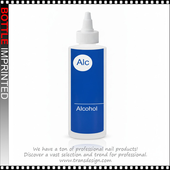 BOTTLE Imprinted 'ALCOHOL' with Twist Top Cap 16oz.