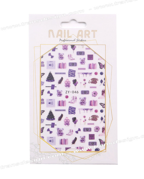NAIL STICKER Spring, Butterfly #ZY-046
