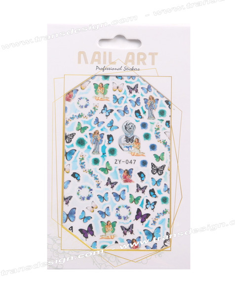 NAIL STICKER Spring, Butterfly #ZY-047