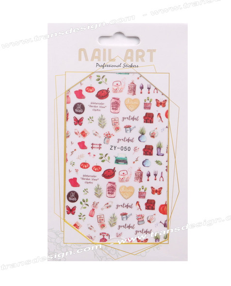 NAIL STICKER Spring, Butterfly #ZY-050