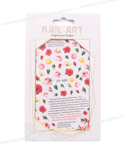 NAIL STICKER Spring, Assorted Flower #ZY-055