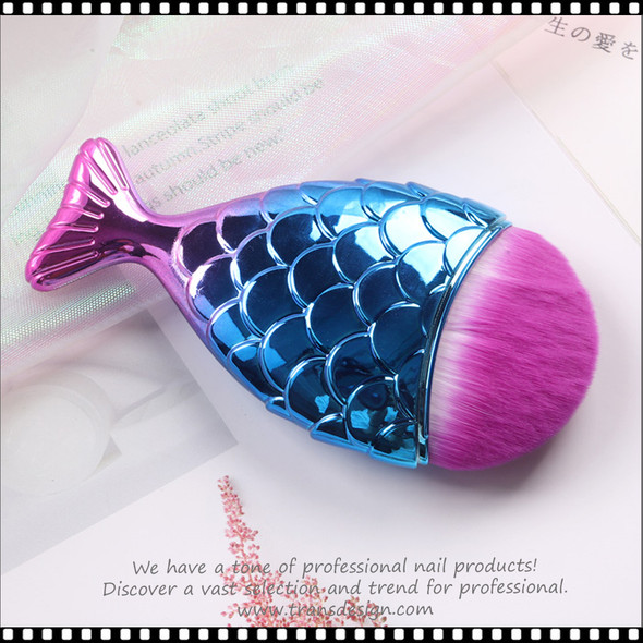 DUSTER Soft Brush, Blue Mermaid/Pink