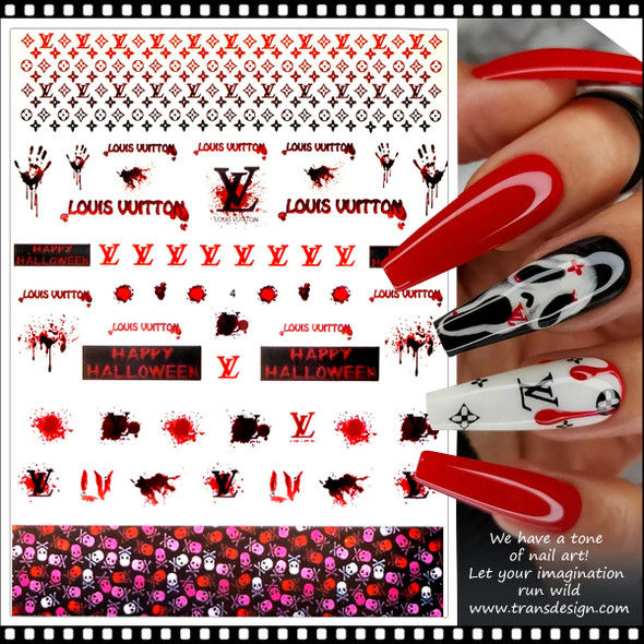 NAIL STICKER Brands Name, Colorful LOUIS VUITTON #DP3110 - TDI, Inc