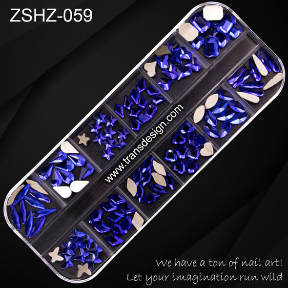 RHINESTONE Blue 120/Case ZSHZ-059