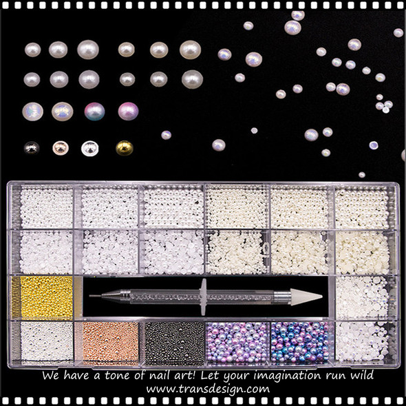 RHINESTONE PRO. Pearls  10,000 Assorted/Case