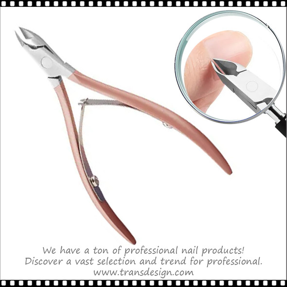 CUTICLE NIPPER Stainless Steel Full Jaw #16 Rose Gold