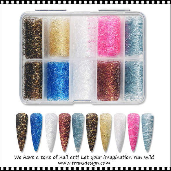 24pcs Broken Glass Nail Art Foil Assortment – PicaPicaBeauty