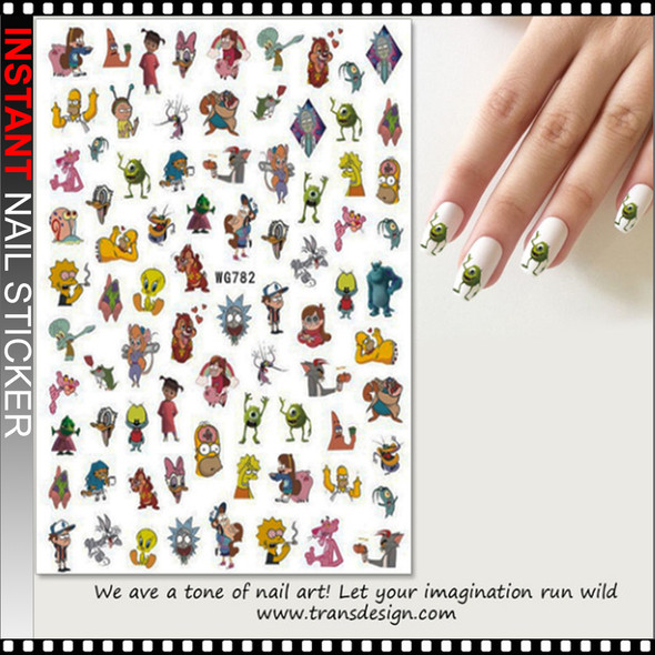 NAIL STICKER Cartoon, Assorted Disney #SHE-193 - TDI, Inc