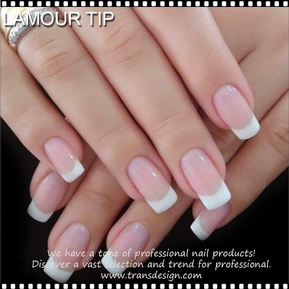 LAMOUR TIP French, Half Cover, Natural Tip Label 550/Case