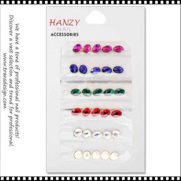 NAIL CHARM RHINESTONE  Assorted Color 30/Pack #MKM175-03