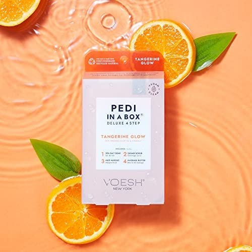 VOESH Pedi in a Box Deluxe 4 STEP Tangerine Glow (50boxes/case)
