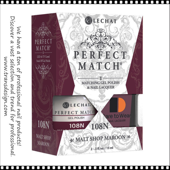 LECHAT PERFECT MATCH Malt Shop Maroon 2/Pack