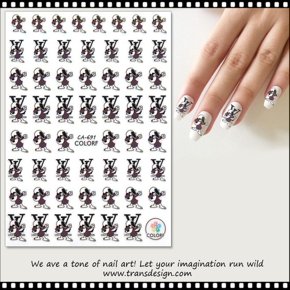 NAIL STICKER Brands Name, LOUIS VUITTON & MICKEY #JO-1526 - TDI, Inc