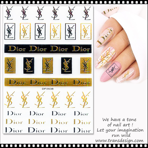 NAIL STICKER Brands Name, LOUIS VUITTON #DP3110