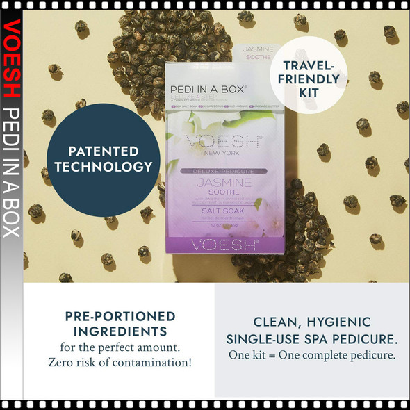 VOESH-Pedi in a Box Deluxe 4 STEP Jasmine Soothe (50boxes/case)