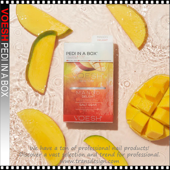 VOESH Pedi in a Box Deluxe 4 STEP  Mango Delight (50boxes/case)