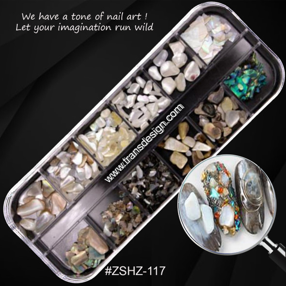 3D STONE Nail Art  Assorted 12/Case ZSH-117