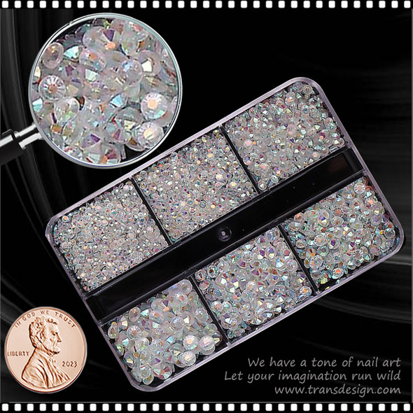 RHINESTONE CRYSTAL Transparent AB Assorted/Case #SZCT-022