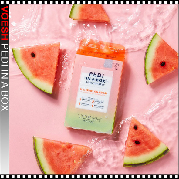 VOESH-Pedi in a Box Deluxe 4 STEP Watermelon Burst