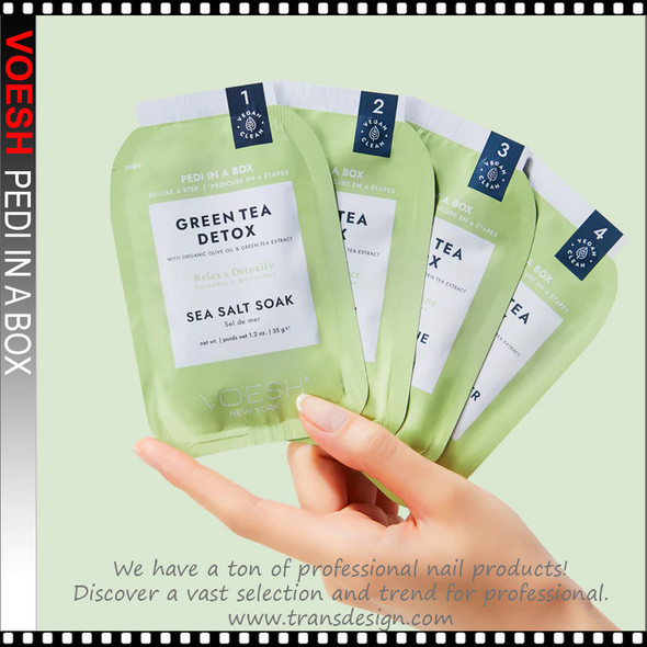 VOESH-Pedi in a Box Deluxe 4 STEP Green Tea Detox