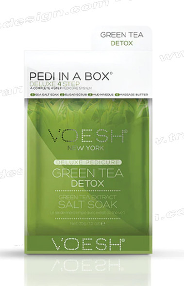 VOESH-Pedi in a Box Deluxe 4 STEP Green Tea Detox (50boxes/case)