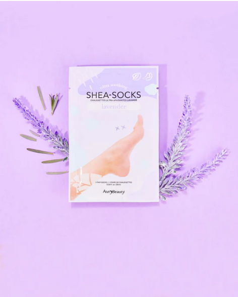 AVRY BEAUTY SHEA SOCKS - Lavender 25pcs.