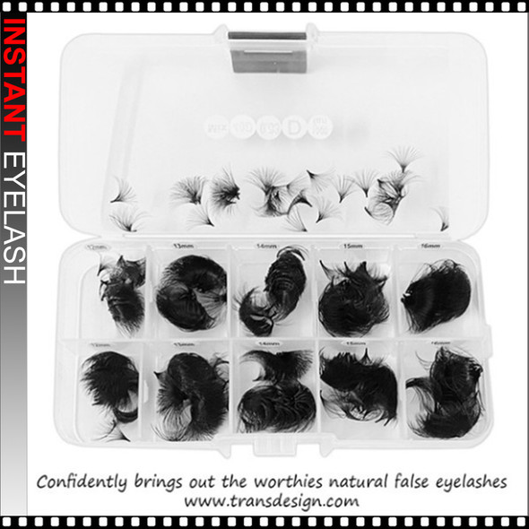 INSTANT Eyelash Fan Mix 10D 0.05D Size 15-20mm 1000 Fans/Case