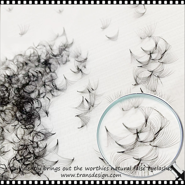 INSTANT Eyelash Fan Mix 30D 0.03D Size 16-20mm 1000 Fans/Case