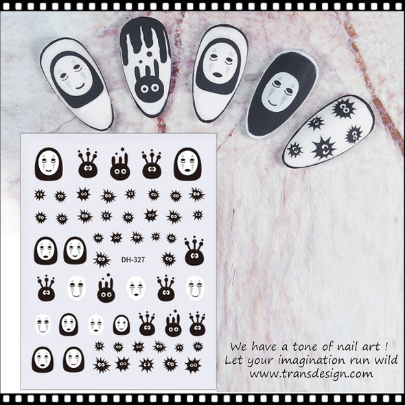 NAIL STICKER Occult, Spirited Away No Face #DH-327