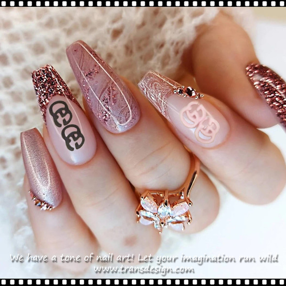 NAIL CHARM RESIN GUCCI Brands Name 12/Case