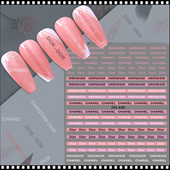 NAIL STICKER Brands Name CHRISTIAN DIOR, Logo #DH-459 - TDI, Inc