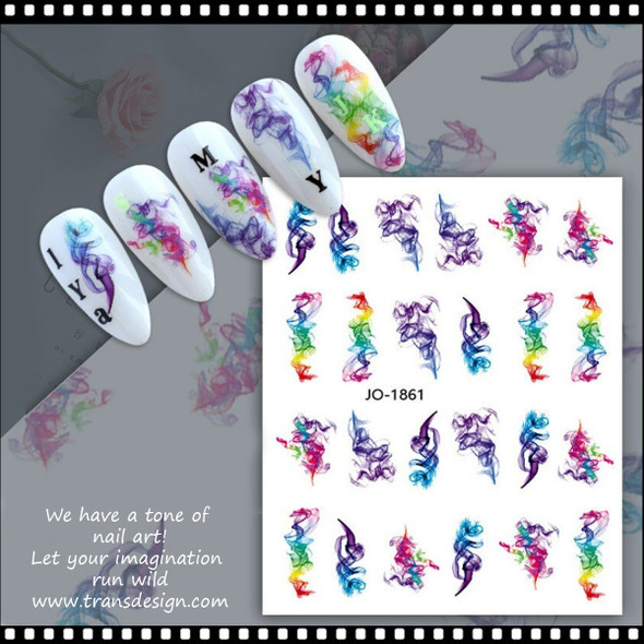 NAIL STICKER Abstraction, Color Smoke #JO-1861